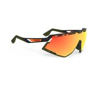 Lunettes Rudy Project Defender Noir Mat - Olive Multilaser Orange