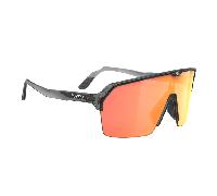 Lunettes Rudy Project Spinshield Air gris cendre translucide avec verres RP Optics Multilaser orange