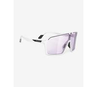 Lunettes Rudy Project Spinshield blanc mat avec verre ImpactX Photochromic 2 Laser lilas