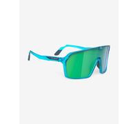 Lunettes Rudy Project Spinshield bleu clair avec verre RP Optics Multilaser vert.