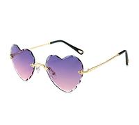 Lunettes sans monture en forme de cœur pour enterrement de vie de jeune fille
