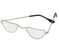 Lunettes Santa Claus Demi-Lune Rubies Dorées Cadres Métal