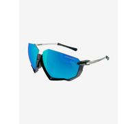 Lunettes Scicon Aerojet Titanium gris noir avec lentille multi-miroir bleue