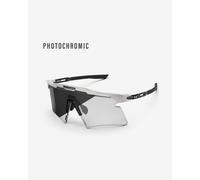 Lunettes Scicon Aeroshade 2.0 Titanium blanc avec verres photochromiques gris