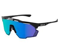 Lunettes scicon aeroshade kunken noir brillant bleu miroir
