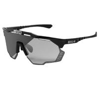 Lunettes scicon aeroshade kunken noir brillant photochromique gris miroir