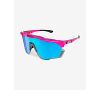 Lunettes Scicon Aeroshade Kunken rose gris avec verres multi-miroirs bleus