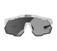 Lunettes scicon aeroshade kunken blanc brillant photochromique gris miroir