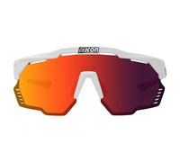 SCICON Lunettes Aeroshade Kunken Blanc Rouge Miroir