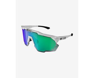 Lunettes Scicon Aeroshade Kunken TP Tadej Pogacar Champion du Monde blanches avec verres miroir verts