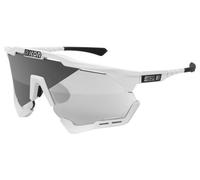 Lunettes scicon aeroshade xl blanc brillant photochromic silver mirror