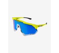 Lunettes Scicon Aeroshade XL jaune gris avec lentille miroir bleu