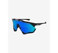 Lunettes Scicon Aeroshade XL noir brillant avec verres à effet miroir SCN-PP bleu