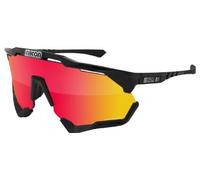 Lunettes scicon aeroshade xl noir brillant rouge miroir