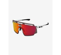 Lunettes Scicon Aerowatt Crystal blanc avec verre multi-miroir rouge
