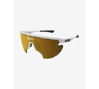 Lunettes Scicon Aerowing Lamon blanc brillant avec verre à effet miroir SCN-PP bronze
