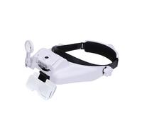 Lunettes Serre-Tête Loupe LED Ioupes 5 Lentilles Interchangeables Individuelles pour Réparation D'Outils Soudure Lecture Bijoutier