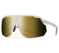 Lunettes smith motive matte bone ecran chromapop black gold mirror