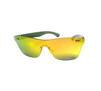 LUNETTES SOLEIL WAYFARER MONTURE SANS CONTOUR HOMME FEMME RÉTRO-FUTURE SWAG COOL TUTTOLENTE JAUNE