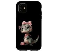 Lunettes T-Rex Dinosaure Léopard Rose Glam Graphic Trippy Coque pour iPhone 11