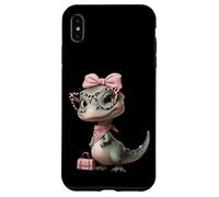 Lunettes T-Rex Dinosaure Léopard Rose Glam Graphic Trippy Coque pour iPhone XS Max