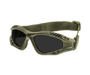 Lunettes tactiques Commando Goggles Air Pro Mil-Tec - Smoke/Olive