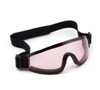 Lunettes Tactiques Légères - Verres Clairs Antibuée, Monture Noire / 5 Couleurs De Verres Au Choix (Marron/Jaune/Rose/Transparent/Bleu)(Pink Lens)