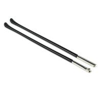 Lunettes Temple Jambe 1 paire de lunettes de 3.8mm de largeur, branches métalliques à ressort, jambe flexible avec pointe longue, pièce de réparation, accessoire(Silver)