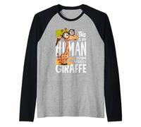 Lunettes This is My Human Costume Im Really A Girafe Manche Raglan