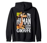 Lunettes This is My Human Costume Im Really A Girafe Sweat à Capuche