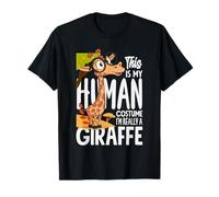 Lunettes This is My Human Costume Im Really A Girafe T-Shirt