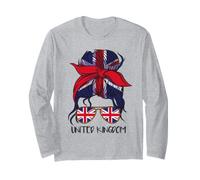 Lunettes Union Jack Fille Drapeau Royaume-Uni Manche Longue