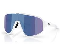 Bliz Eyewear – Lunettes de soleil A004 – Blanc mat – Verre gris miroir bleu – Cat 3