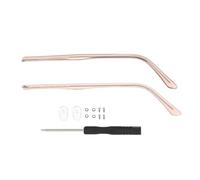 Lunettes Universelles Temple 1 paire de branches de lunettes en métal, branches de lunettes détachables, branches en métal de rechange, accessoires de réparation de branches de lunettes(B-rose gold)