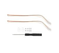Lunettes Universelles Temple 1 paire de bras de lunettes de rechange for lunettes de soleil, remplacement de jambe en métal for lunettes de soleil, accessoires de réparation de lunettes(Rose gold)