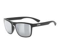 Uvex Lunettes de soleil Rookie Clair Mirror Silver CAT3 Noir mat