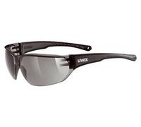 uvex Sportstyle 204 - Lunettes de Sport pour Hommes et Femmes - Effet Miroir - Confort et Maintien Parfait Sans Points de Pression - Smoke/Smoke - One Size