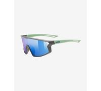 Lunettes Uvex Skyrise vertes avec lentille miroir bleu clair pour enfant