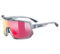 Uvex Sportstyle 235 Sunglasses Clair Supravision Mirror Red/CAT2 Smoke Transparent