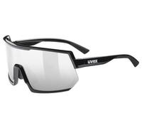 uvex sportstyle 235 - lunettes de sport pour hommes et femmes - anti-buée - confort et maintien parfait sans points de pression - black/silver - one size