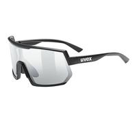Lunettes Uvex Sportstyle 235 Variomatic noir mat avec verre photochromique à effet miroir argent