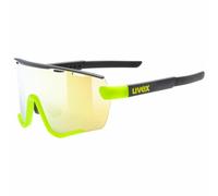 Lunettes Uvex Sportstyle 236 Set Black LIME Mat / Mirror YELLOW (CAT. 2) + Clear (CAT. 0)