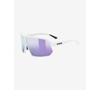 Lunettes Uvex Sportstyle 237 blanc mat avec verres à effet miroir lavande