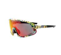 Lunettes vélo monture 3 verres interchangeables - protection 100% uv - uva - uvb vision optimale, ultra adhérentes, tres résistantes Gist Next Jaune TU