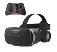 Lunettes vidéo 3D TD® adaptées aux films, jeux, téléphones portables de 4,7 à 6,53 pouces avec contrôleur smartphone + Bluetooth