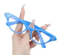 Lunettes vintage pour adultes et enfants avec strass - Style unisexe - Verres transparents pour cosplay, fêtes costumées, Halloween