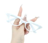 Lunettes vintage pour adultes et enfants avec strass - Style unisexe - Verres transparents pour cosplay, fêtes costumées, Halloween