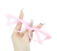 Lunettes vintage pour adultes et enfants avec strass - Style unisexe - Verres transparents pour cosplay, fêtes costumées, Halloween