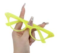 Lunettes vintage pour adultes et enfants avec strass - Style unisexe - Verres transparents pour cosplay, fêtes costumées, Halloween