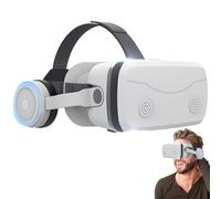 Lunettes VR 3D,Casque de réalité virtuelle avec lentille HD Blue Light Coated | Casques de réalité virtuelle tout-en-un pour téléphones portables compatibles avec les smartphones et